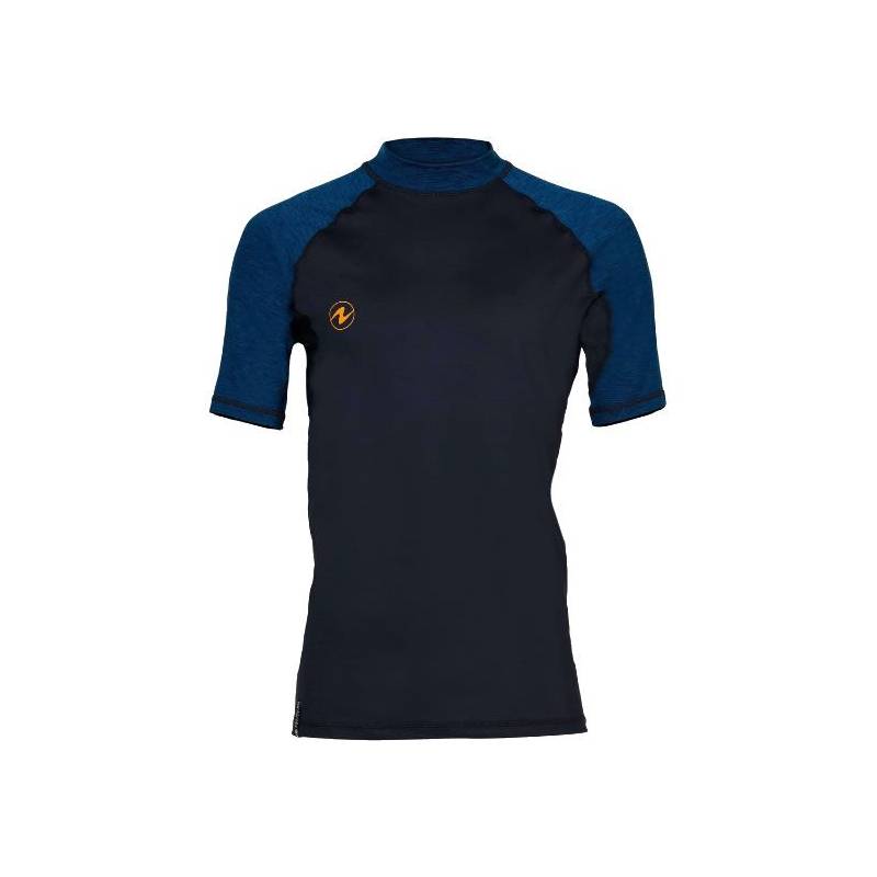 Aqualung Rash Guard Short Sleeve Man Blue