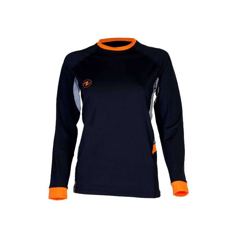 Aqualung Rash Guard Camiseta Loose Fit Manga Larga Mujer Negro / Gris