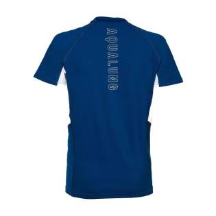 Aqualung Rash Guard Camiseta Loose Fit Manga Corta Mujer Azul / Blanco