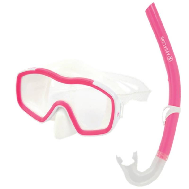 Aqualung Combo Raccoon Junior Rosa / Blanco