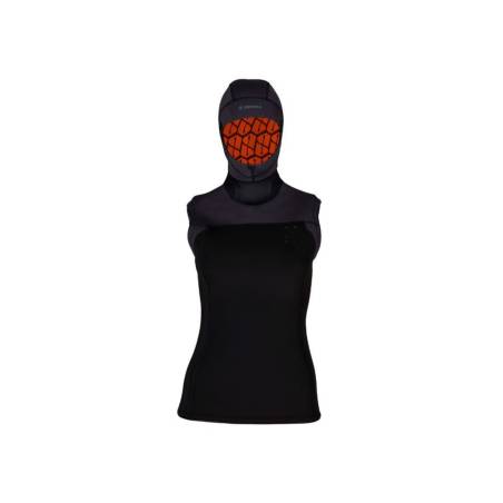 Apeks Chaleco Thermiq con Capucha Mujer