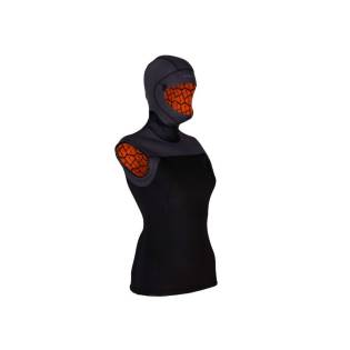 Apeks Chaleco Thermiq con Capucha Mujer