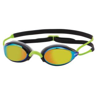 Zoggs Goggles Fusion Air Titanium Black / Lime