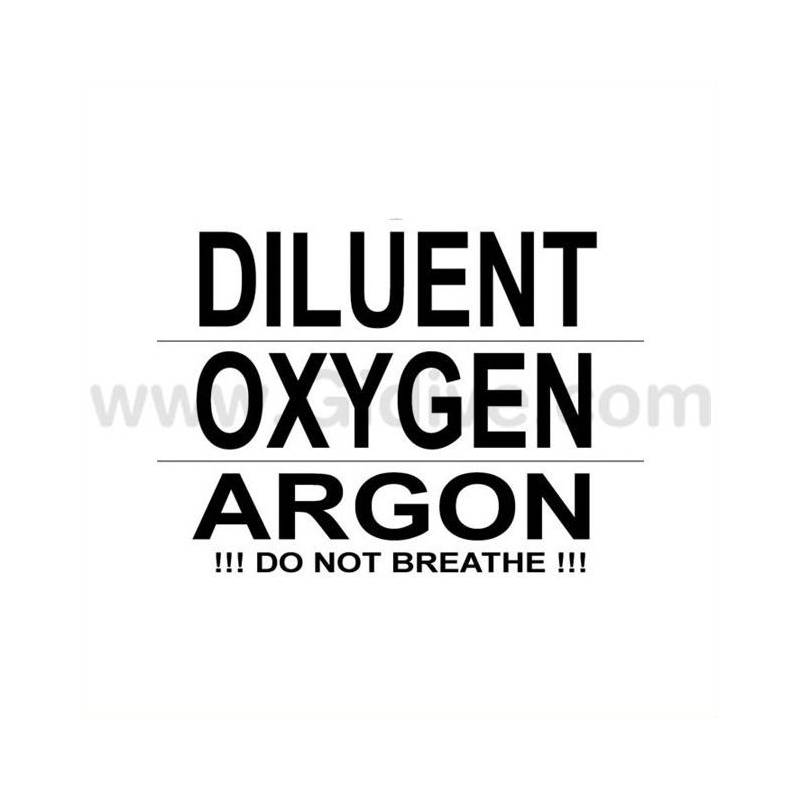 DTD Sticker Diluent/Oxygen/Argon
