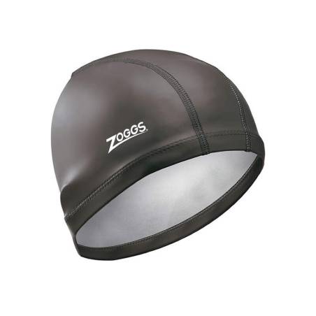 Zoggs Nylon-Spandex PU Coated Cap Black