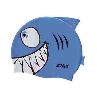 Zoggs Junior Character Silicone Cap Shark