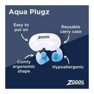 Zoggs Silicone Ear Plugs Aqua Plugz