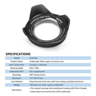 Divevolk Gran Angular 0.6x 67mm
