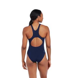 Zoggs Cottesloe Powerback One Piece Navy Blue
