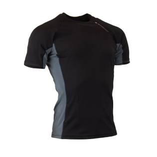 Sharkskin Camiseta Rapid Dry Manga Corta Negra