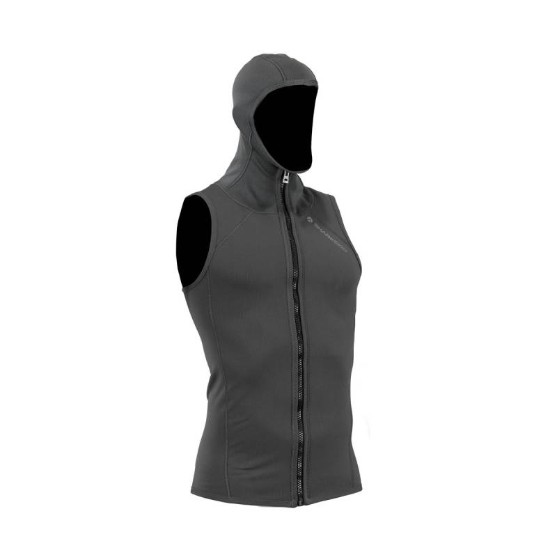 Sharkskin T2 TiFIR Chillproof Zipped Vest With Hood Man