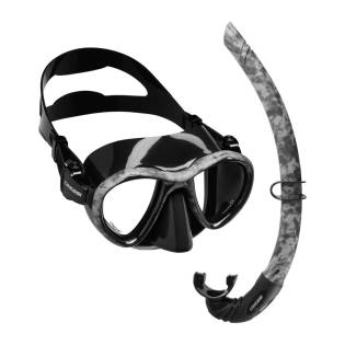 Cressi Set Metis Mask + Corsica Snorkel Black Camo