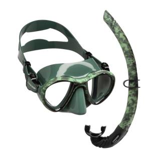 Cressi Set Metis Mask + Corsica Snorkel Green Camo