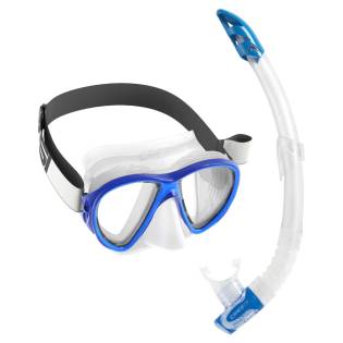 Cressi Set Fiji TX Mask + Gamma Snorkel Clear / Blue