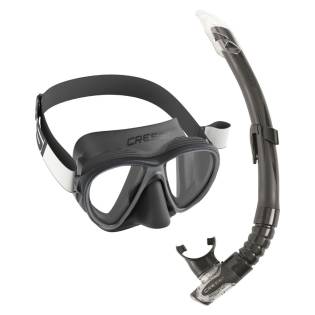 Cressi Set Fiji TX Mask + Gamma Snorkel Black