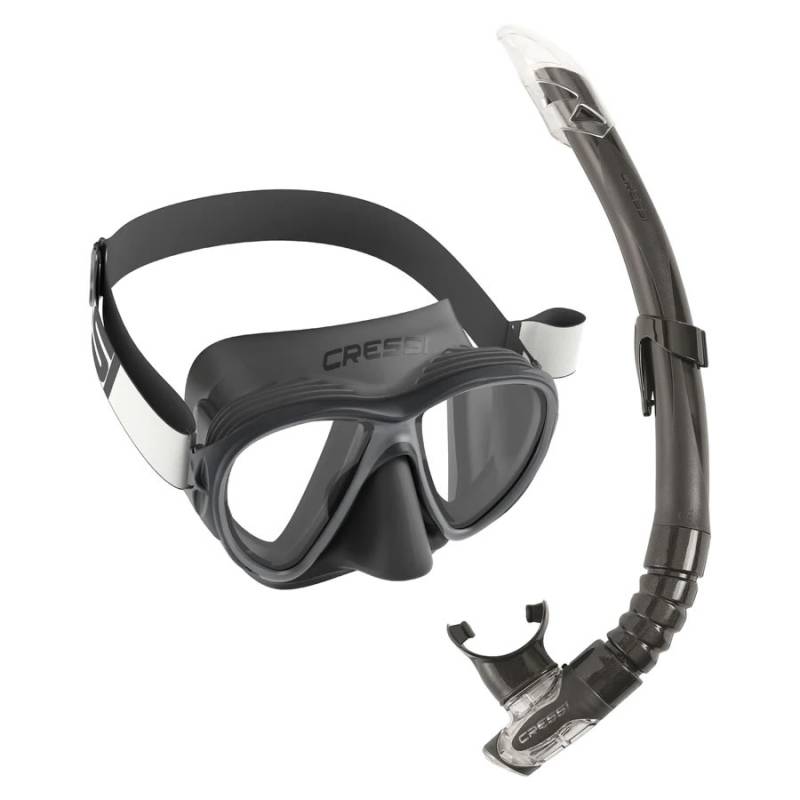 Cressi Kit Máscara Fiji TX + Tubo Gamma Negro