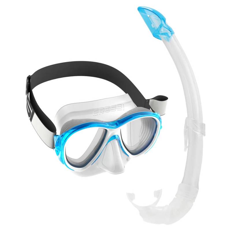 Cressi Kit Máscara Samoa TX + Tubo México Transparente / Aqua
