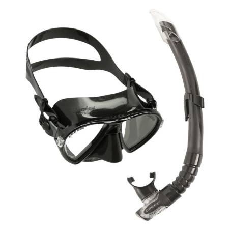 Cressi Set Ocean Vip Mask + Gamma Snorkel Black