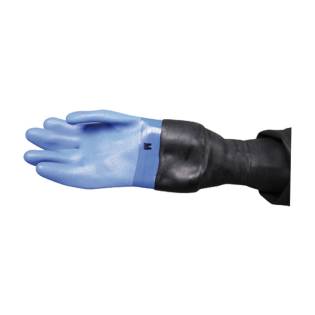 OMS Nordic Blue Dry Gloves with latex Conical Wrist Seal