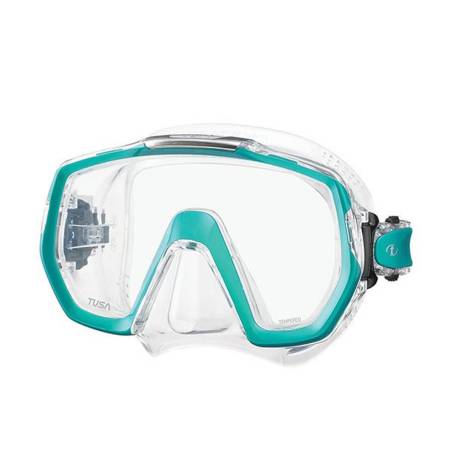 Tusa Máscara Freedom Elite Transparente / Turquesa