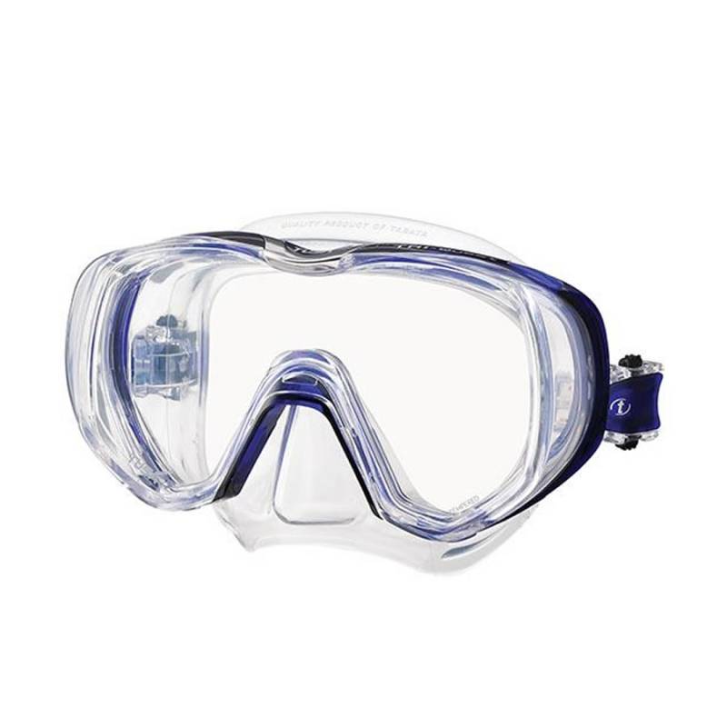 Tusa Máscara Tri-Quest Transparente / Azul Marino