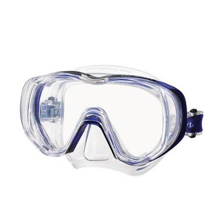 Tusa Máscara Tri-Quest Transparente / Azul Marino