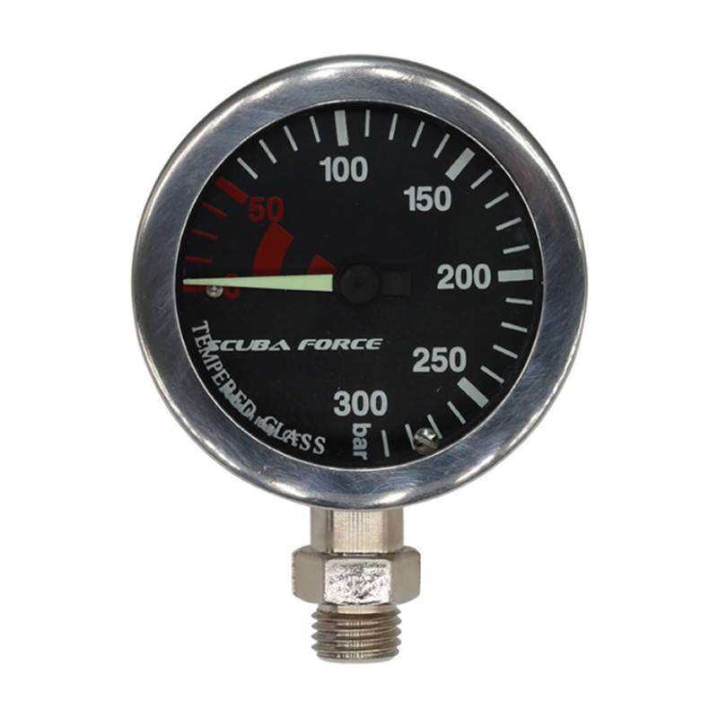 Scuba force SPG Pressure Gauge 52mm 300bar Black