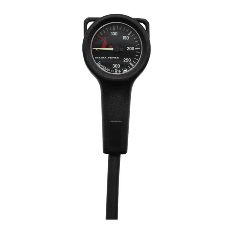 Scuba Force Manómetro Slim Line 52mm 300bar Negro