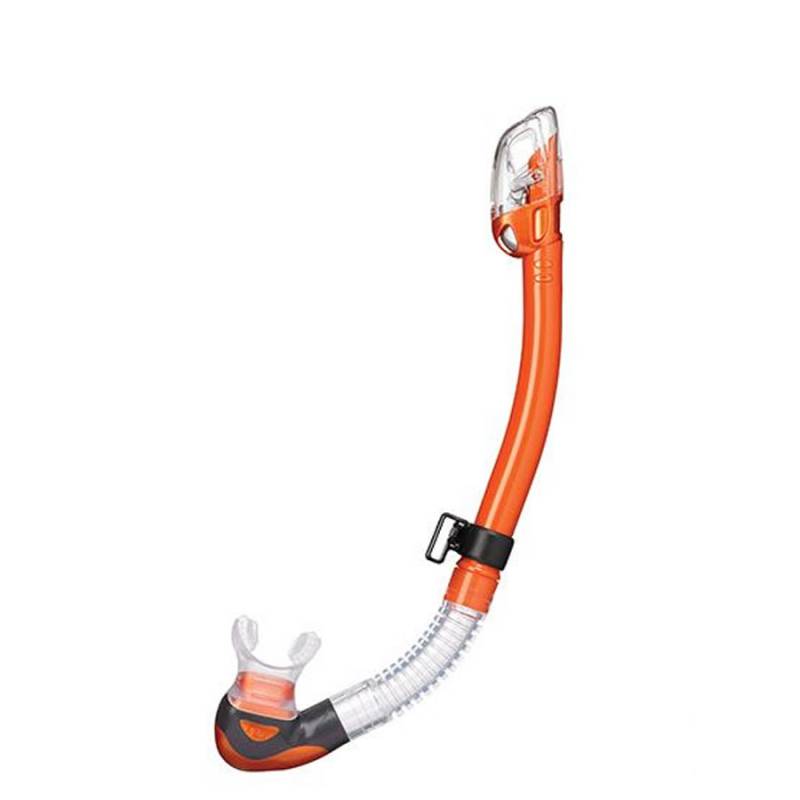 Tusa Tubo Hiperdry Elite II Transparente / Naranja