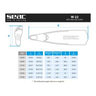 Seac Aletas W-22