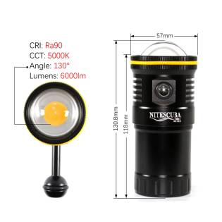 Gidive NSV60 Video Light CRI 90 6000 lumen