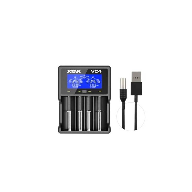 Gidive Cargador Baterías 18650 X4