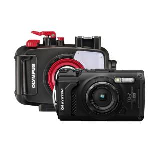 Olympus Pack Cámara TG-7 y Carcasa PT-059 Negro