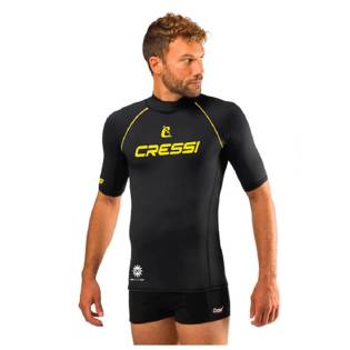 Cressi Rash Guard 2024 Short Sleeve Top Man Black
