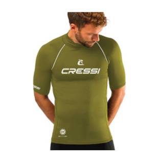 Cressi Rash Guard 2024 Short Sleeve Top Man Khaki