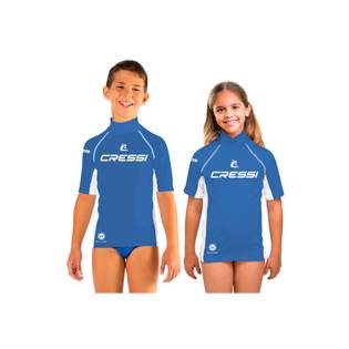 Cressi Rash Guard 2024 Short Sleeve Top Junior Blue