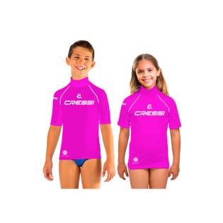 Cressi Rash Guard 2024 Short Sleeve Top Junior Fuchsia