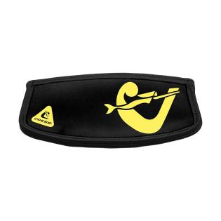Cressi Funda Neopreno Tira Máscara Simply Negro / Amarillo