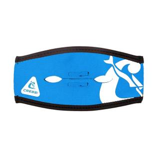 Cressi Funda Neopreno Tira Máscara Pony Azul / Blanco