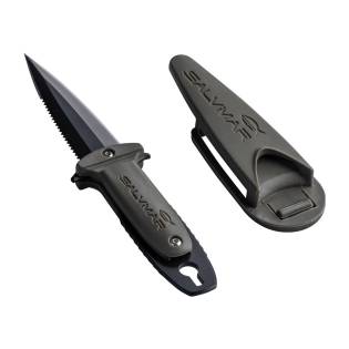 Salvimar Cuchillo Atlantis Hoja Negra Verde Militar