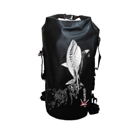 Kanumera Mochila Estanca Tiburón Blanco 25l