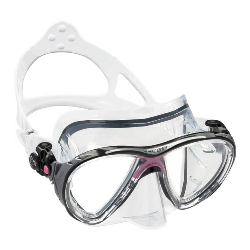 Cressi Máscara Evo Big Eyes Transparente / Rosa