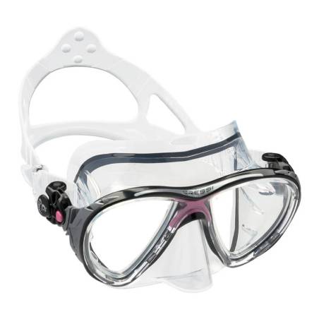 Cressi Máscara Evo Big Eyes Transparente / Rosa