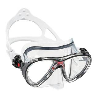 Cressi Máscara Evo Big Eyes Transparente / Rojo