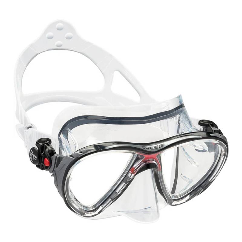 Cressi Máscara Evo Big Eyes Transparente / Rojo