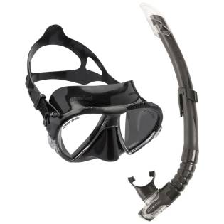 Cressi Kit Máscara Matrix + Tubo Gamma Negro