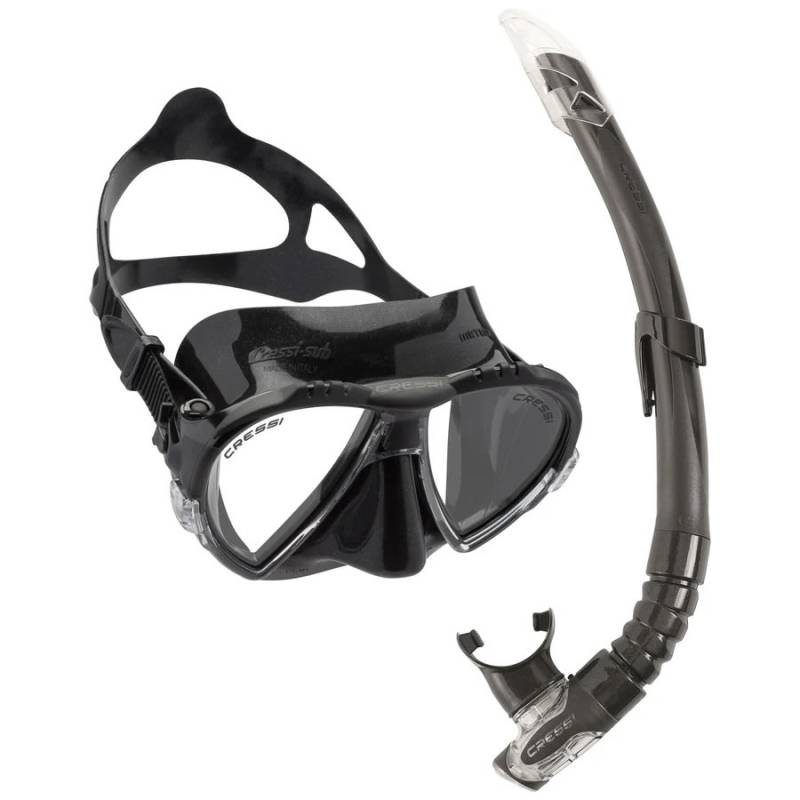 Cressi Matrix Mask + Gamma Snorkel Black