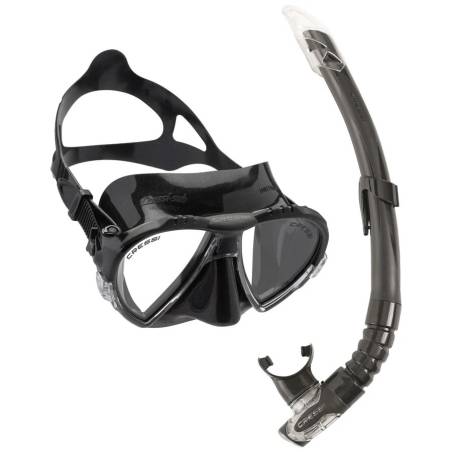 Cressi Matrix Mask + Gamma Snorkel Black