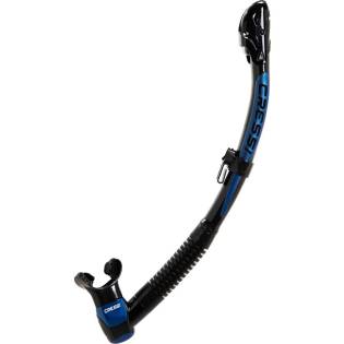 Cressi Itaca Ultra Dry Snorkel Black / Blue Metal