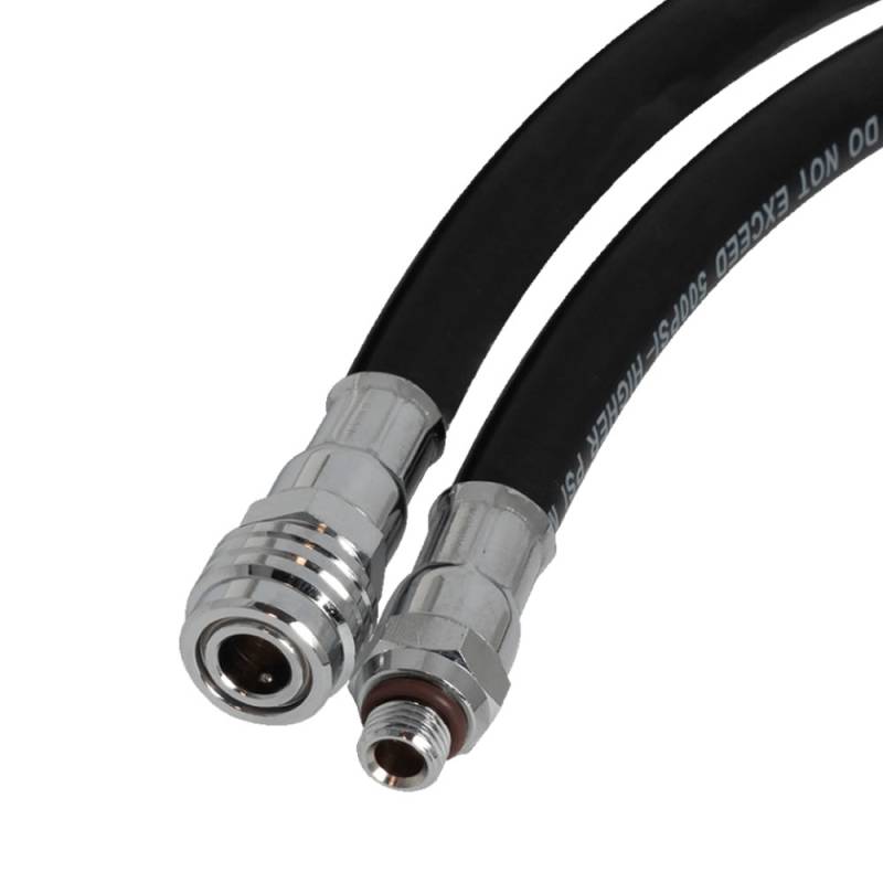 Scuba Force Latiguillo Goma Hinchador Negro